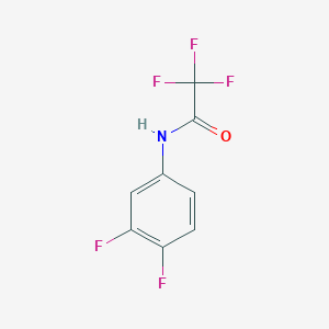 molecular formula C8H4F5NO B13699665 N-(3,4-difluorophenyl)-2,2,2-trifluoroacetamide 