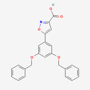 5-(3,5-Bis(benzyloxy)phenyl)isoxazole-3-carboxylic acid