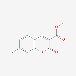 molecular formula C12H10O4 B13699721 Methyl 7-Methyl-2-oxo-2H-chromene-3-carboxylate 