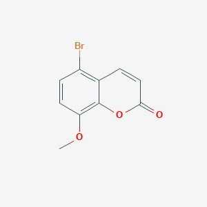 molecular formula C10H7BrO3 B13699723 5-Bromo-8-methoxy-2H-chromen-2-one 