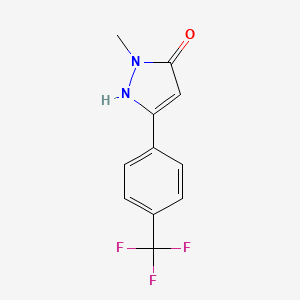 1-Methyl-3-[4-(trifluoromethyl)phenyl]-1H-pyrazol-5-ol