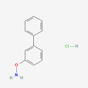 molecular formula C12H12ClNO B13699738 O-(3-Biphenylyl)hydroxylamine Hydrochloride 