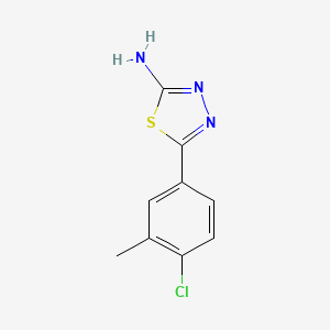 5-(4-Chloro-3-methylphenyl)-1,3,4-thiadiazol-2-amine