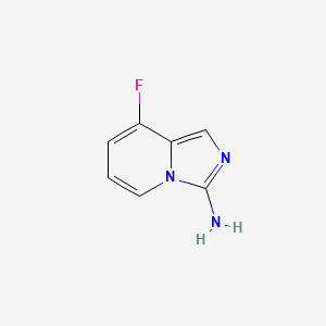 molecular formula C7H6FN3 B13699776 8-Fluoroimidazo[1,5-a]pyridin-3-amine 