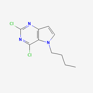 molecular formula C10H11Cl2N3 B13699789 5-butyl-2,4-dichloro-5H-pyrrolo[3,2-d]pyrimidine 