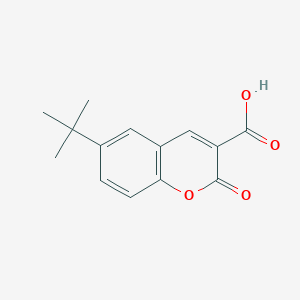 molecular formula C14H14O4 B13699797 6-(tert-Butyl)-2-oxo-2H-chromene-3-carboxylic Acid 