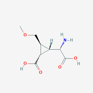 molecular formula C8H13NO5 B136998 2-(2-Carboxy-3-methoxymethylcyclopropyl)glycine CAS No. 130532-53-5