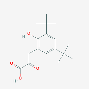 molecular formula C17H24O4 B13699805 3-(3,5-Di-tert-butyl-2-hydroxyphenyl)-2-oxopropanoic acid 