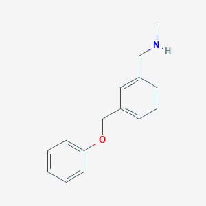 molecular formula C15H17NO B1369985 N-甲基-3-(苯氧基甲基)苄胺 CAS No. 910037-24-0