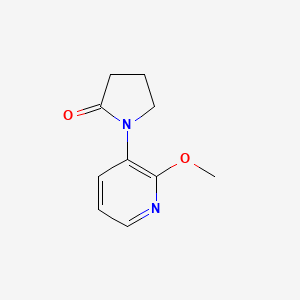 molecular formula C10H12N2O2 B13699861 1-(2-Methoxy-3-pyridinyl)-2-pyrrolidinone 