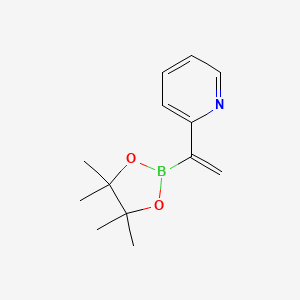 molecular formula C13H18BNO2 B13699865 1-(2-Pyridyl)vinylboronic Acid Pinacol Ester 