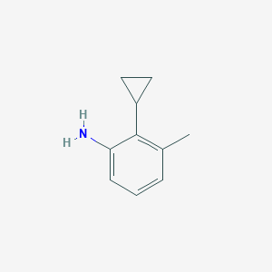 molecular formula C10H13N B13699874 2-Cyclopropyl-3-methylaniline 