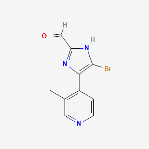 5-Bromo-4-(3-methyl-4-pyridyl)imidazole-2-carbaldehyde