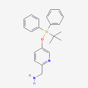 molecular formula C22H26N2OSi B13699889 (5-((tert-Butyldiphenylsilyl)oxy)pyridin-2-yl)methanamine 