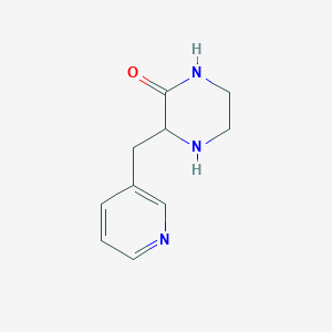 molecular formula C10H13N3O B13699891 3-Pyridin-3-ylmethyl-piperazin-2-one 