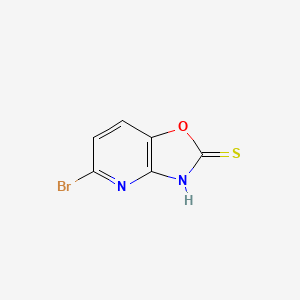 molecular formula C6H3BrN2OS B13699893 5-Bromooxazolo[4,5-b]pyridine-2-thiol 