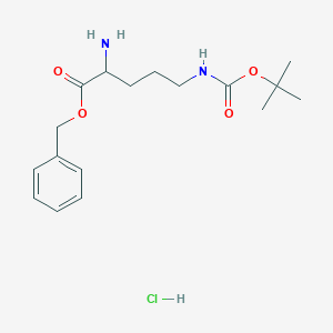 molecular formula C17H27ClN2O4 B13699895 Ndelta-Boc-L-ornithine Benzyl Ester Hydrochloride 