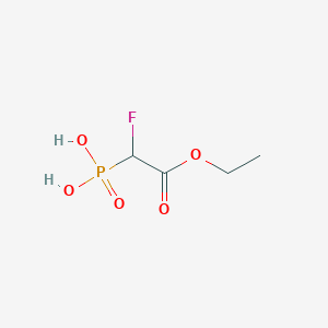 molecular formula C4H8FO5P B13699921 (2-Ethoxy-1-fluoro-2-oxoethyl)phosphonic acid 