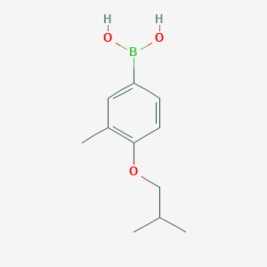 molecular formula C11H17BO3 B13699929 4-Isobutoxy-3-methylphenylboronic Acid 