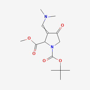 Methyl (R,E)-1-Boc-3-[(dimethylamino)methylene]-4-oxopyrrolidine-2-carboxylate