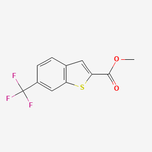 molecular formula C11H7F3O2S B1369994 6-(三氟甲基)-1-苯并噻吩-2-甲酸甲酯 CAS No. 863118-41-6