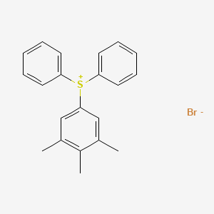 molecular formula C21H21BrS B13699953 Diphenyl(3,4,5-trimethylphenyl)sulfonium Bromide 