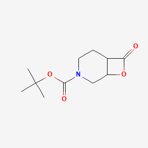 molecular formula C11H17NO4 B13699962 tert-Butyl 7-oxo-8-oxa-3-azabicyclo[4.2.0]octane-3-carboxylate 