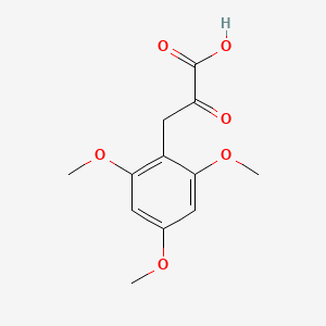 molecular formula C12H14O6 B13699965 2-Oxo-3-(2,4,6-trimethoxyphenyl)propanoic acid 