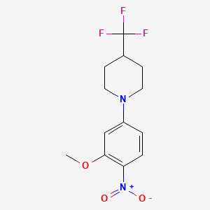 1-(3-Methoxy-4-nitrophenyl)-4-(trifluoromethyl)piperidine