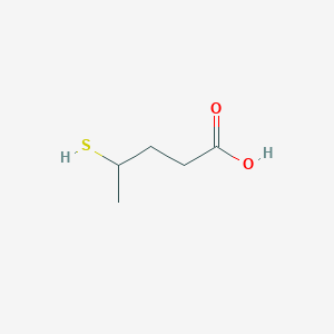 molecular formula C5H10O2S B137000 4-Sulfanylpentanoic acid CAS No. 125791-83-5