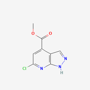 molecular formula C8H6ClN3O2 B13700003 Methyl 6-chloro-1H-pyrazolo[3,4-b]pyridine-4-carboxylate 