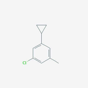 molecular formula C10H11Cl B13700014 1-Chloro-3-cyclopropyl-5-methylbenzene 