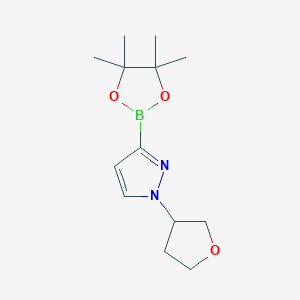 molecular formula C13H21BN2O3 B13700015 1-(Tetrahydrofuran-3-yl)pyrazole-3-boronic Acid Pinacol Ester 