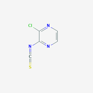 molecular formula C5H2ClN3S B13700024 2-Chloro-3-isothiocyanatopyrazine 