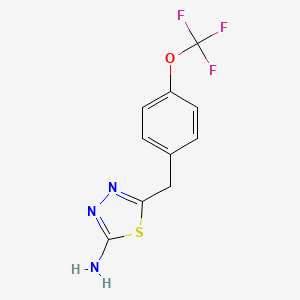 2-Amino-5-[4-(trifluoromethoxy)benzyl]-1,3,4-thiadiazole