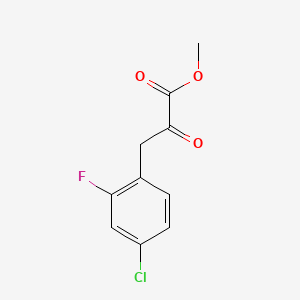 Methyl 3-(4-chloro-2-fluorophenyl)-2-oxopropanoate