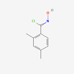 molecular formula C9H10ClNO B13700082 2,4-dimethyl-N-hydroxybenzenecarboximidoyl chloride CAS No. 68272-02-6