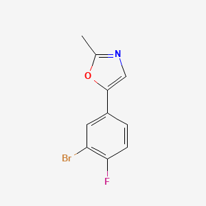 5-(3-Bromo-4-fluorophenyl)-2-methyloxazole