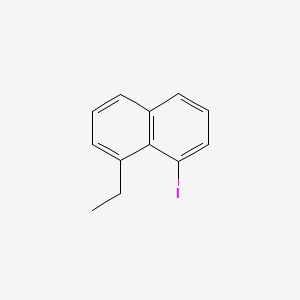 molecular formula C12H11I B13700147 1-Ethyl-8-iodonaphthalene 