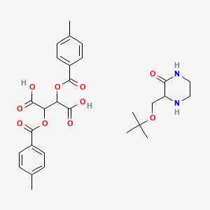 (R)-3-(tert-Butoxymethyl)piperazine-2-one Di-p-toluoyl-L-tartrate