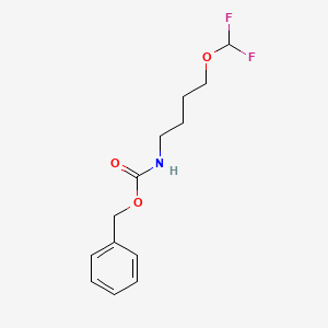 molecular formula C13H17F2NO3 B13700174 Benzyl (4-(difluoromethoxy)butyl)carbamate 