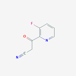 molecular formula C8H5FN2O B13700177 3-(3-Fluoro-2-pyridyl)-3-oxopropanenitrile 