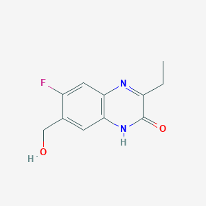 3-Ethyl-6-fluoro-7-(hydroxymethyl)quinoxalin-2(1H)-one