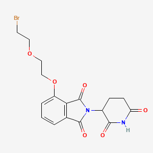 molecular formula C17H17BrN2O6 B13700188 4-[2-(2-Bromoethoxy)ethoxy]-2-(2,6-dioxo-3-piperidyl)isoindoline-1,3-dione 