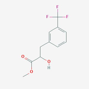 molecular formula C11H11F3O3 B13700203 Methyl 2-hydroxy-3-[3-(trifluoromethyl)phenyl]propanoate 