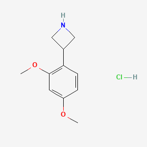 molecular formula C11H16ClNO2 B13700223 3-(2,4-Dimethoxyphenyl)azetidine Hydrochloride 