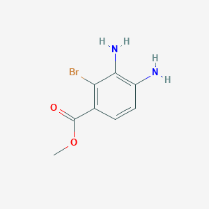 molecular formula C8H9BrN2O2 B13700257 Methyl 3,4-diamino-2-bromobenzoate 