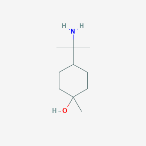 molecular formula C10H21NO B13700261 4-(2-Amino-2-propyl)-1-methylcyclohexanol 