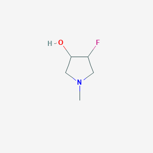 molecular formula C5H10FNO B13700267 4-Fluoro-1-methylpyrrolidin-3-ol 