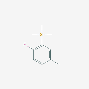 molecular formula C10H15FSi B13700332 (2-Fluoro-5-methylphenyl)trimethylsilane 